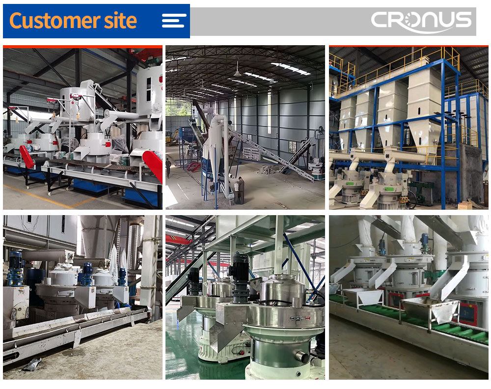 Customer site biomass pellet production line